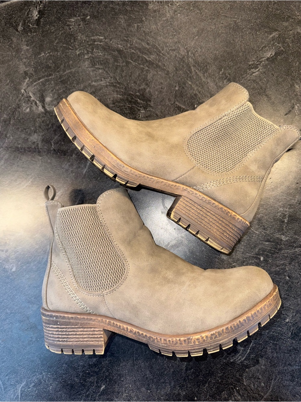 Women's Taupe Chelsea Boots - Classic Ankle Bootie